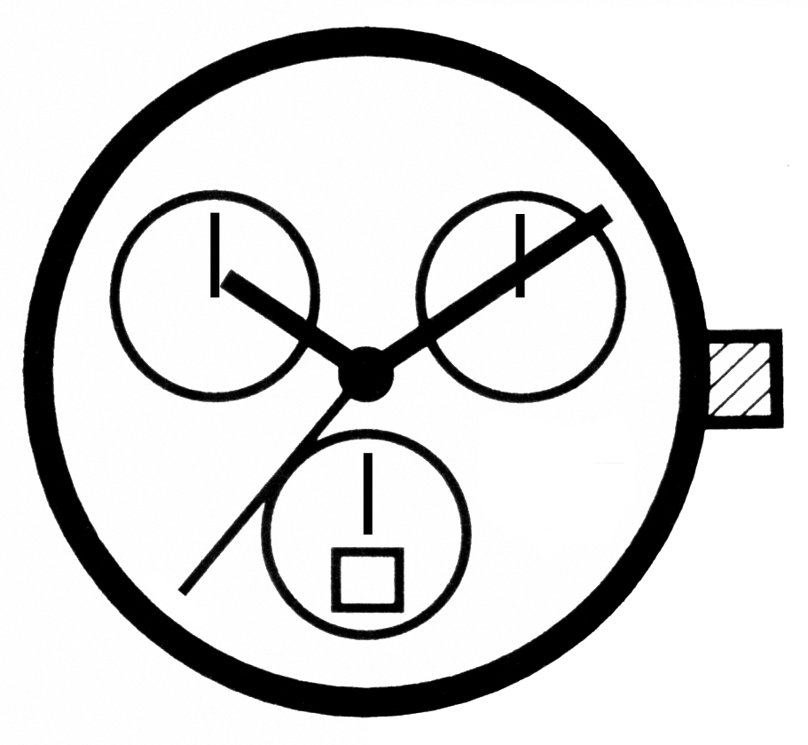 Kleinuhrwerk Quarz ETA 251.262 D6
