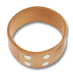 Leather ring for pitch bowl