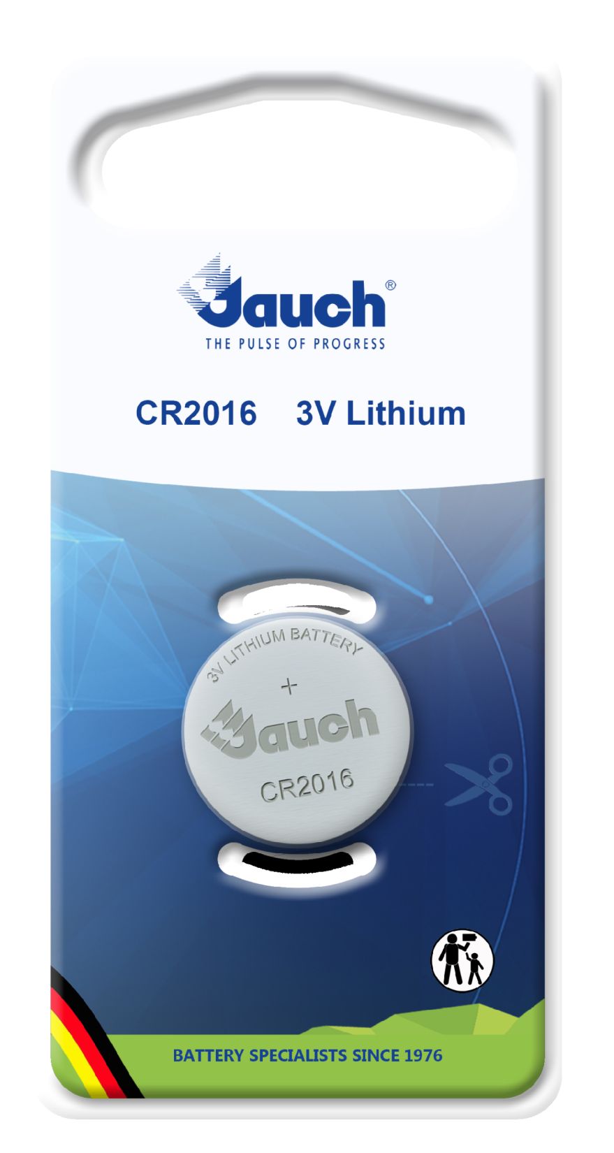 Jauch Secure 2016 lithium button cell <br/>IEC no: CR2016