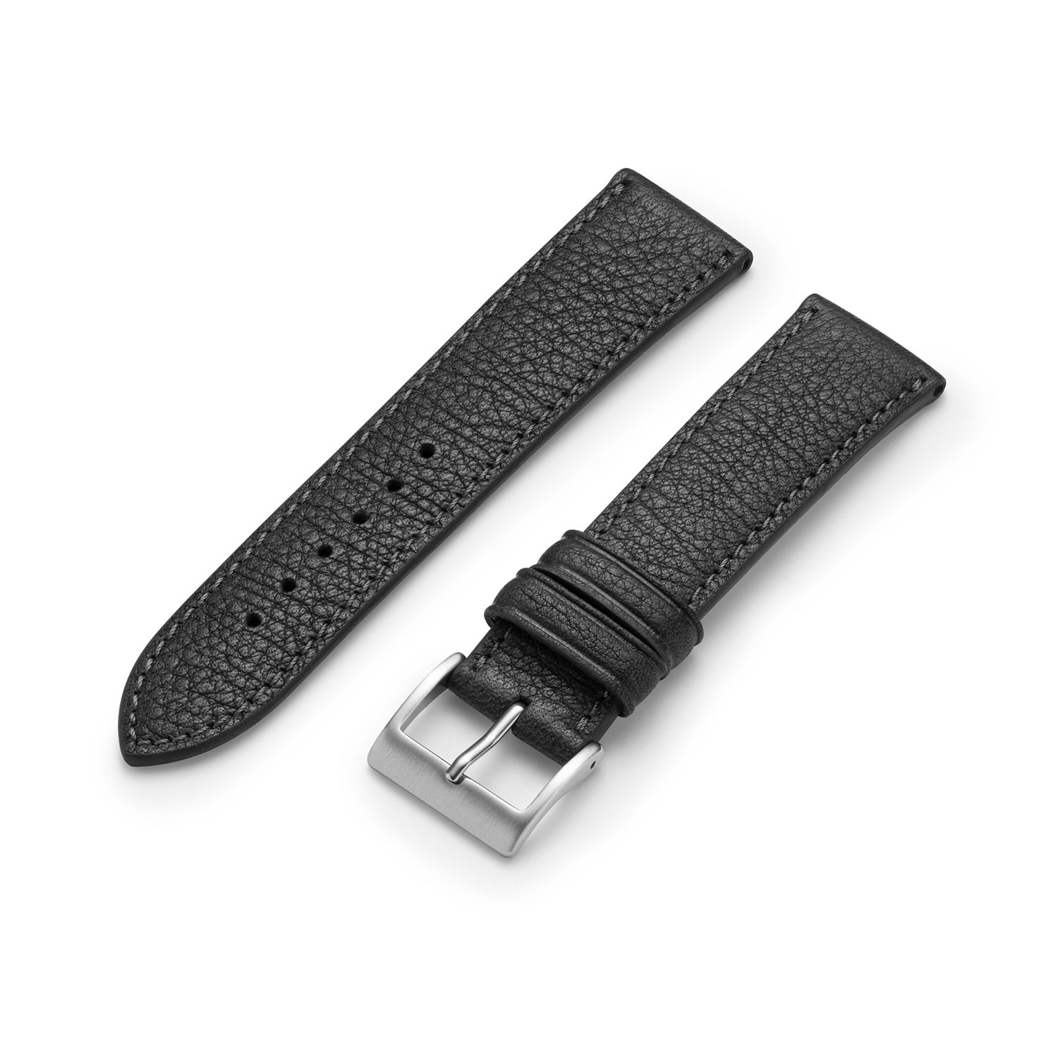 Manufakturwerk leather strap Eimsbüttel black 22/20