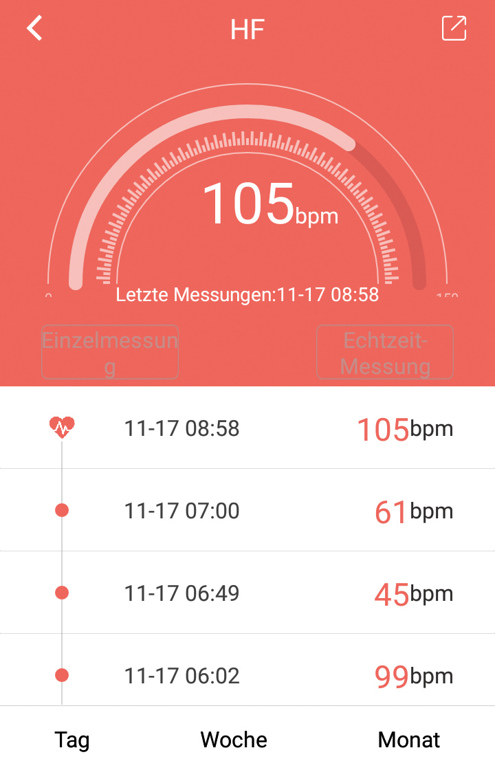 Fitness Tracker red