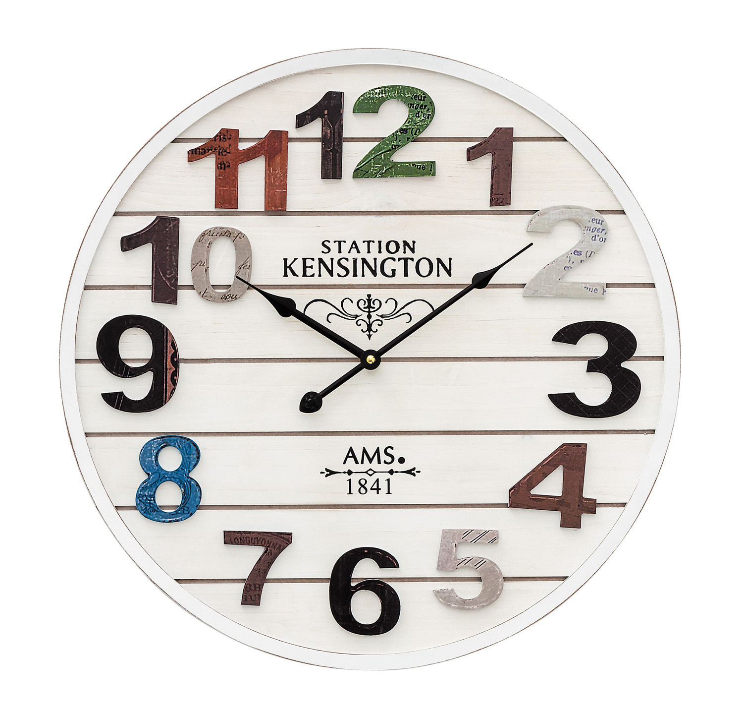 AMS Quarz-Wanduhr W9538
