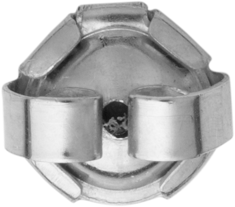 Ohrmutter Silber 925/- mit Gummieinlage Ø 6,00mm