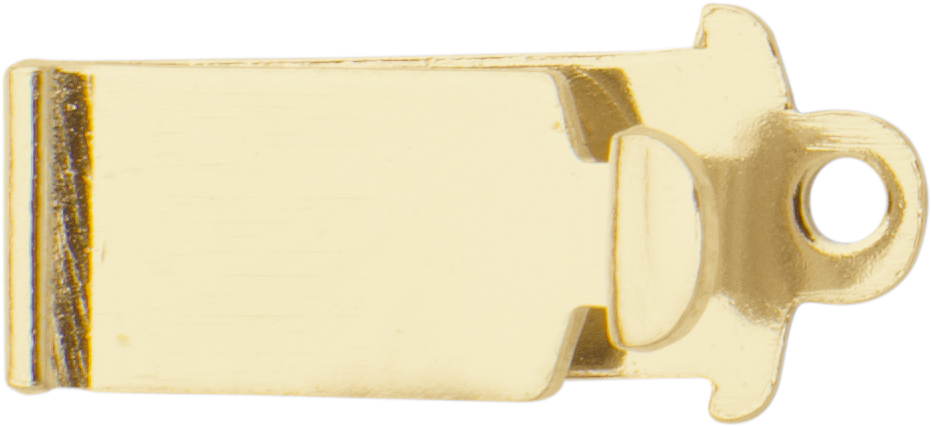 _ Box snap metal gold plated, L 10,00 x W 4,90mm