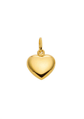 Pendant 2 pieces gold 333/GG heart