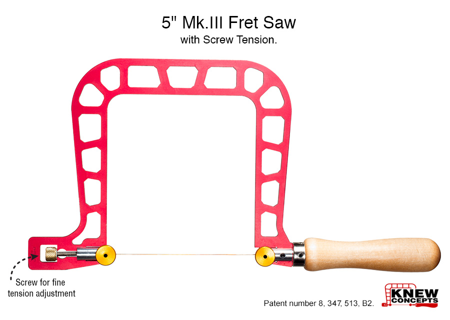 Preicision Saw Frame 5 inch with screw tension, 125mm