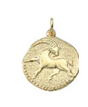 Zodiac gold 333/GG Capricorn, round