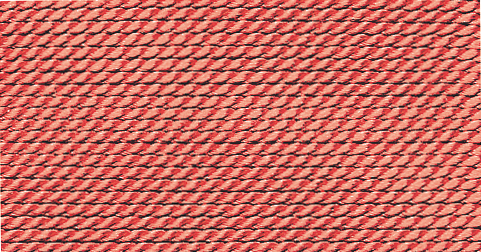 Gütermann Naturseide korallrot Nr-5-0,45mm - 2m / 1 Nadel