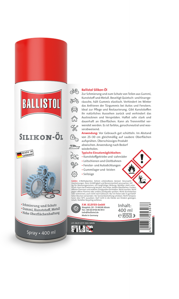 BALLISTOL Silikon-Öl - Silikonspray, 400ml