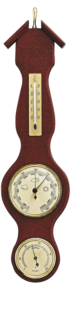 Weather station Made in Germany, mahogany