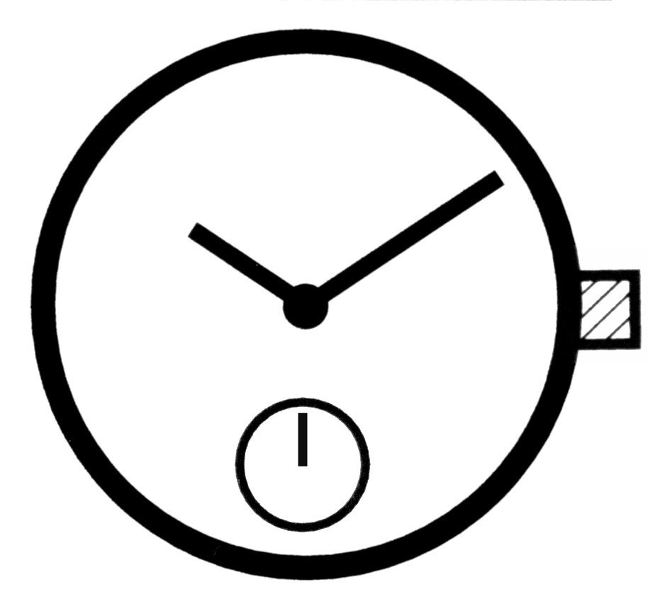 horloge uurwerk kwarts Miyota 1L45 KLS