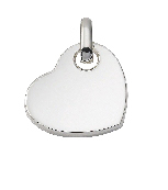 Engraving plate 925/rh heart