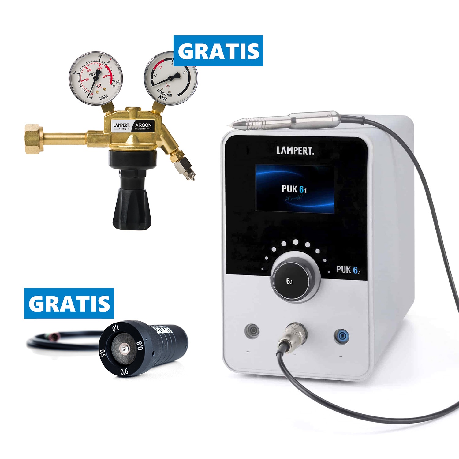 Puntlasapparaat PUK 6.1 met lasmicroscoop SM6