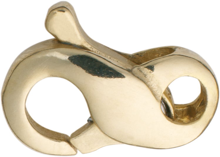 Carabiner 8-shape gold 750/-Gg 11.00mm