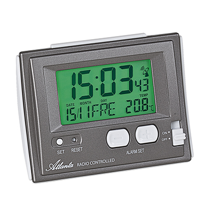 Atlanta 1808/4 Radio controlled alarm clock anthracite