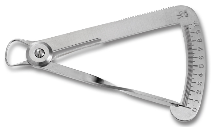 _ Dixieme gauge, nickel-plated