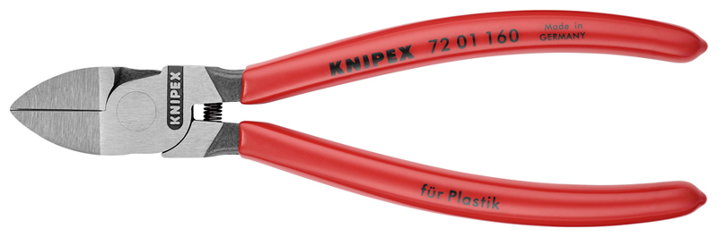 Knipex Zijkniptang voor kunststof, lengte 160mm