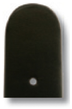Lederband Merano 20mm zwart glad
