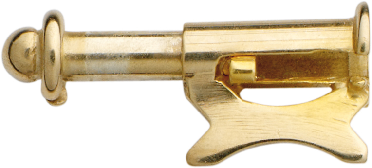 Schiebesicherung Gold 750/-Gg Ø 7,50mm