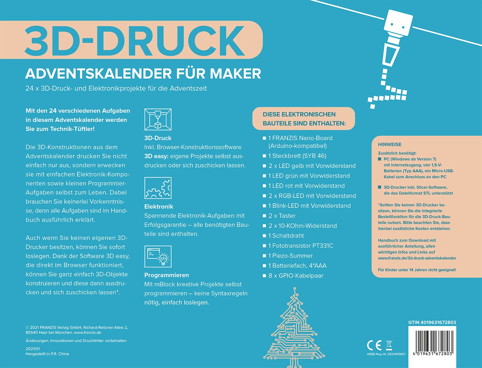 Adventskalender 3D-Druck