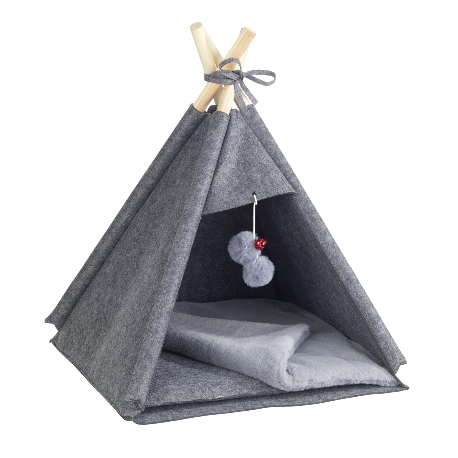 Animal tent TIPI, anthracite - the place of well-being for all furry friends!