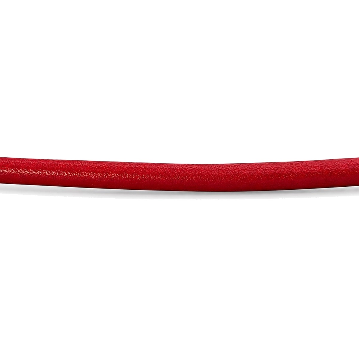 Lederband genäht Rindleder Ø 2,5 mm, rot, Länge 1 m