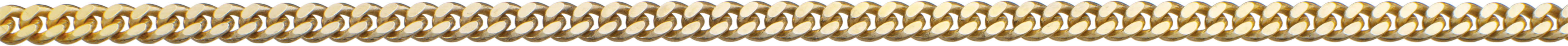 Flat curb chain flat gold 333/-Gg 2.65mm, wire thickness 0.80mm