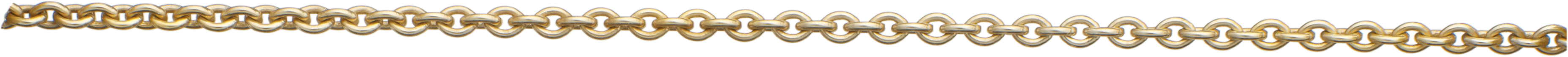 Anchor chain round gold 750/- 1.50mm, wire thickness 0.40mm