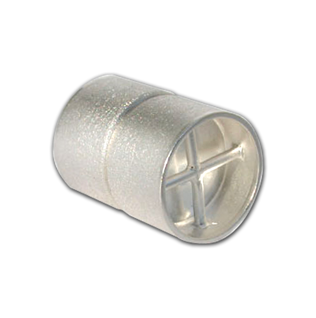 Magnetschließe Zylinder mehrreihig Silber 925/- weiß matt, Zylinder Ø 9mm