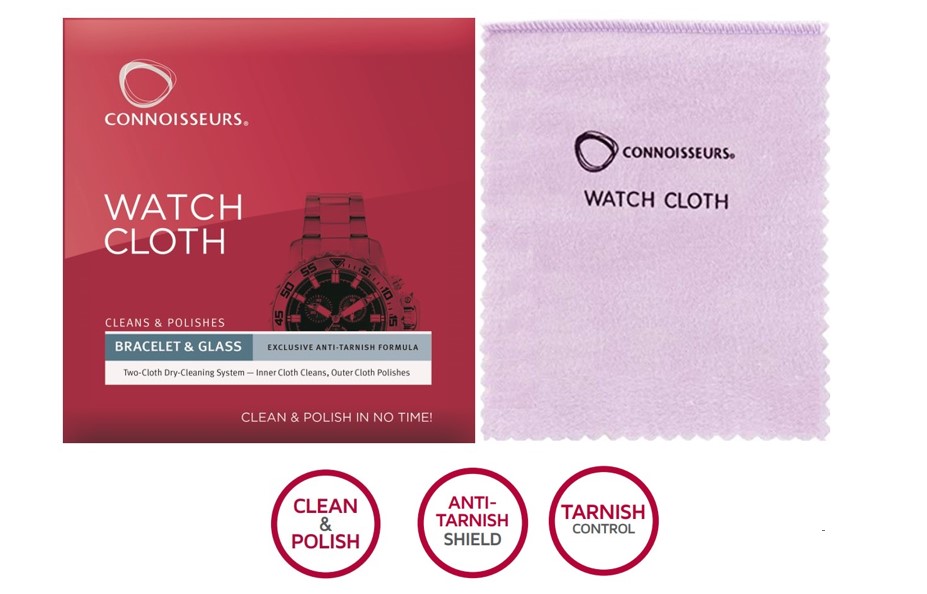 CONNOISSEURS Watch Cloth, dubbelzijdig te gebruiken