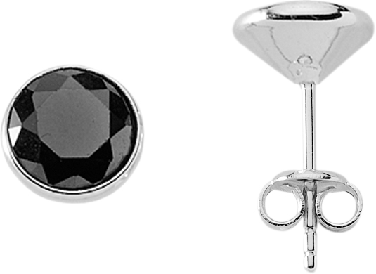 Ohrschmuck Silber 925/rh Zarge Zirkonia farbig 3er Sort.