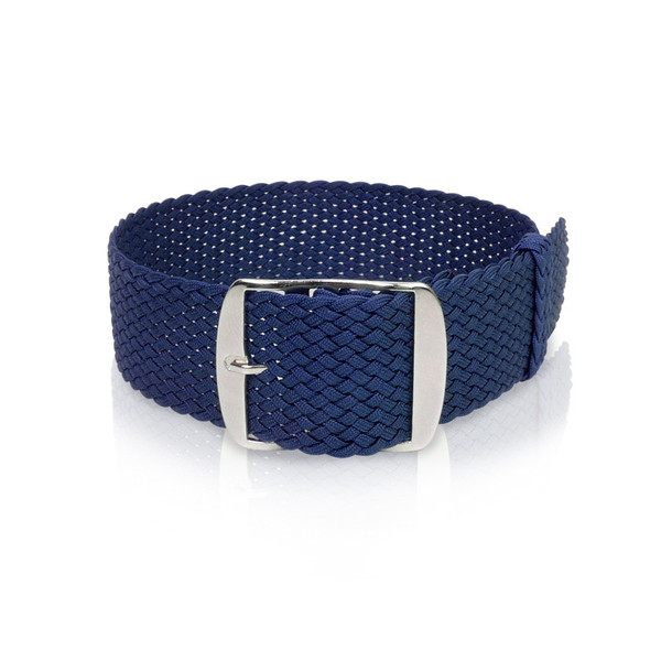 perlon band marine-blauw, 18mm