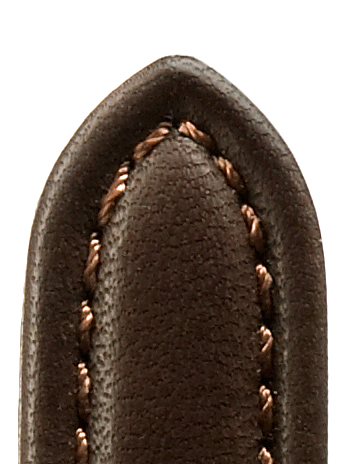 Leather band Gaucho Chrono, 24mm, dark brown