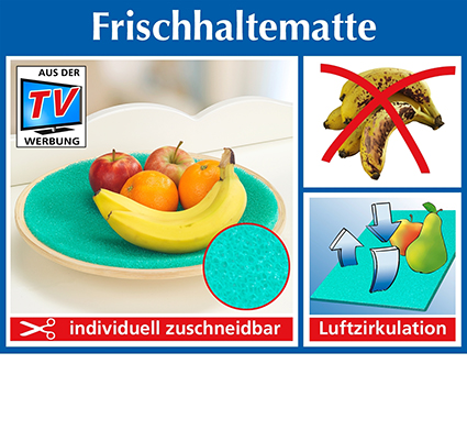 Frischhaltematte für Obst & Gemüse - hält Lebensmittel länger frisch!