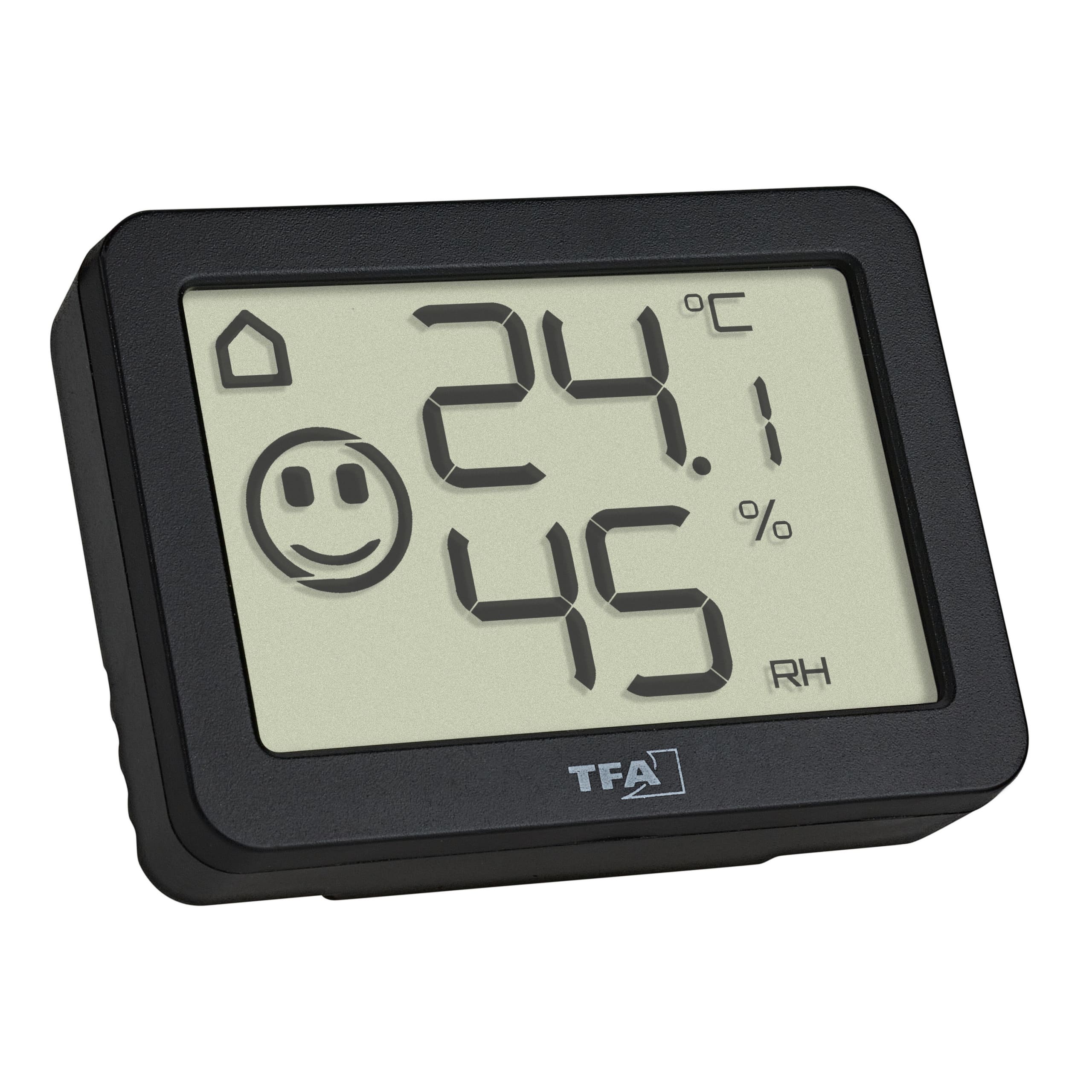 Digitale thermo-hygrometer, zwart