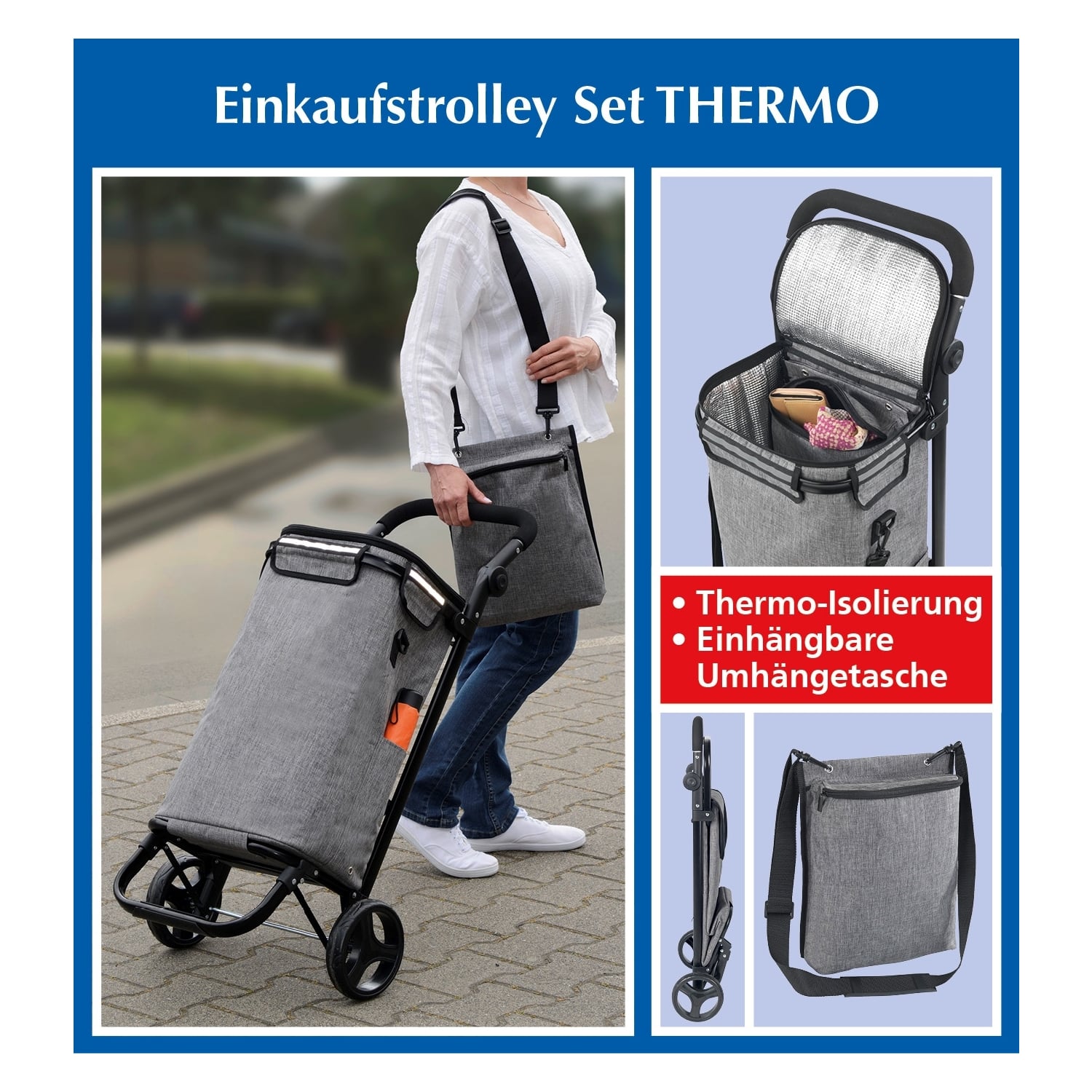 Boodschappentrolley  Thermo & Comfort met thermische isolatie!