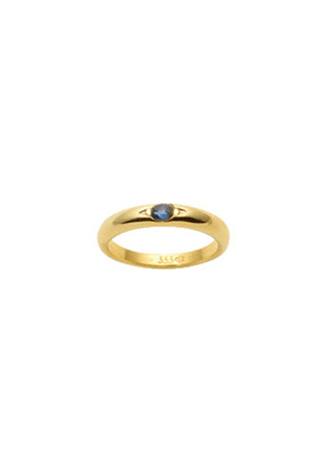 Pendant gold 333/GG baptism ring, sapphire
