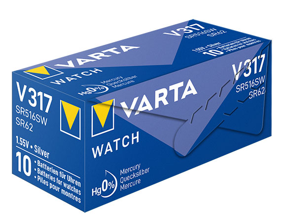 Varta 317 knoopcel