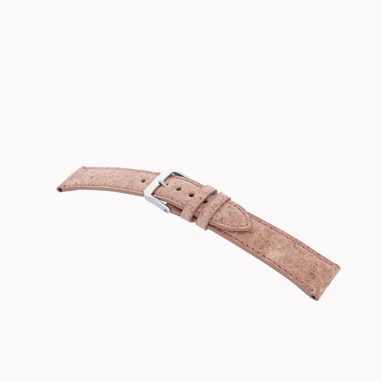 Leren band Cisano 18mm oudroze vegan