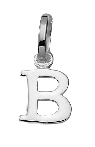 Letter pendant silver 925/- B