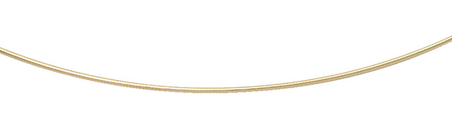 Collier 925/gold-plated, Tonda round 50 cm, polished