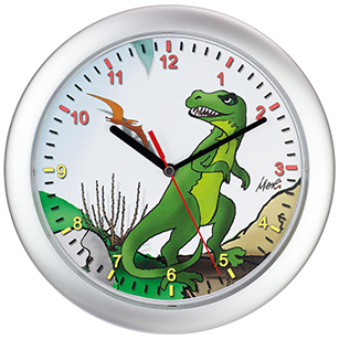 Kinderwanduhr Dino