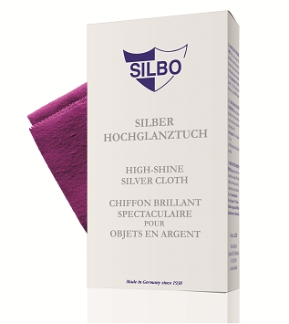 Silver high-gloss cloth Silbo