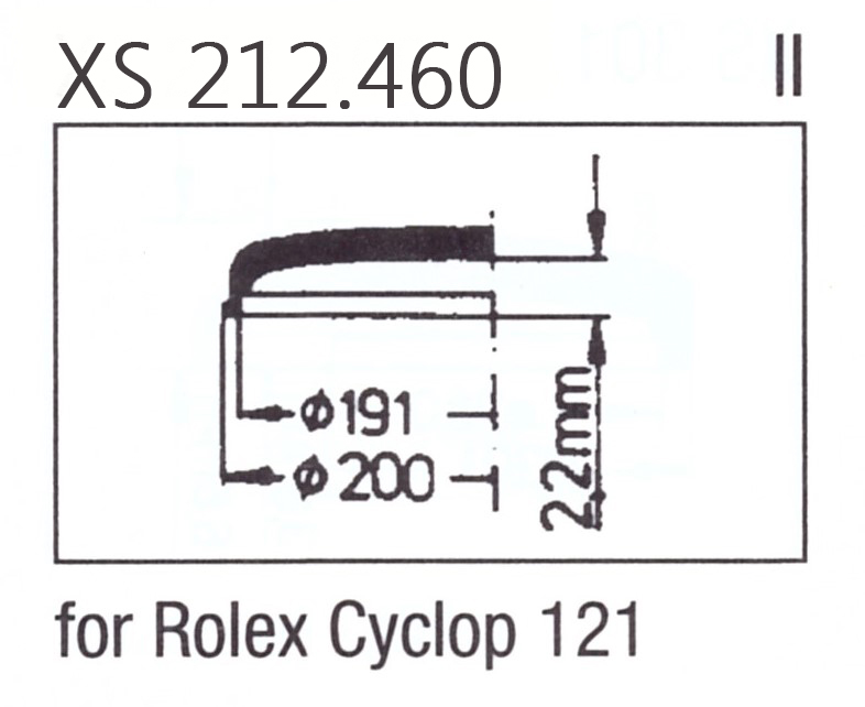 Glas XS 212.460 Stülpglas Kunststoff