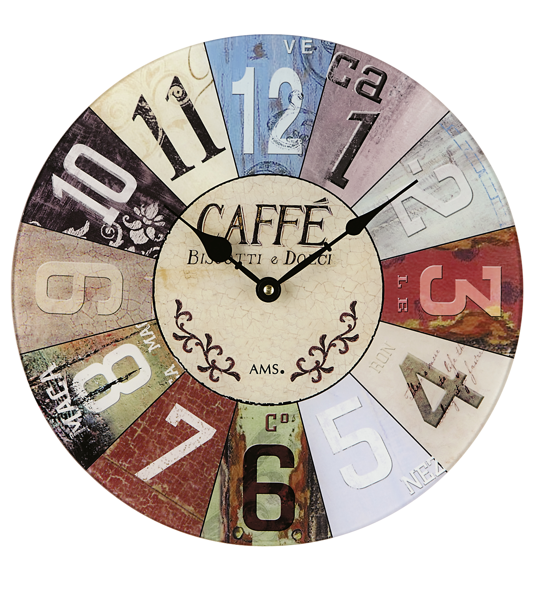 AMS Quarz-Wanduhr Caffè