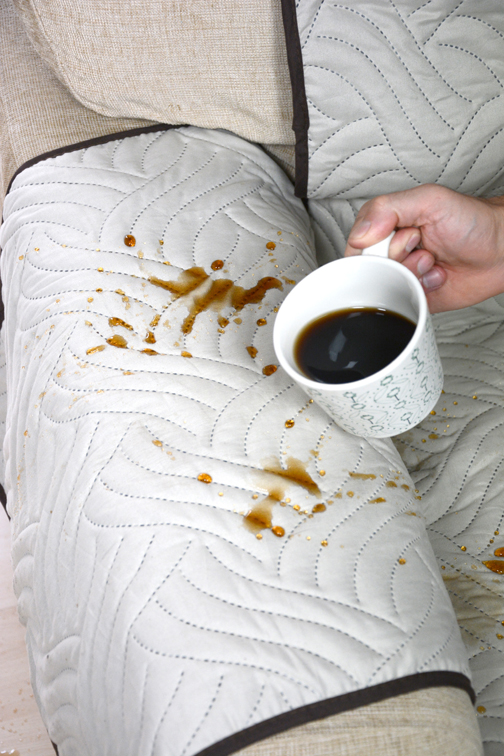 Sofa Cover - Bescherming tegen vuil en vlekken – Bruin, voor 3-zits bank
