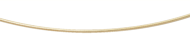 collier goud 585/gg, Tonda rond 45cm eindoog afschroefbaar