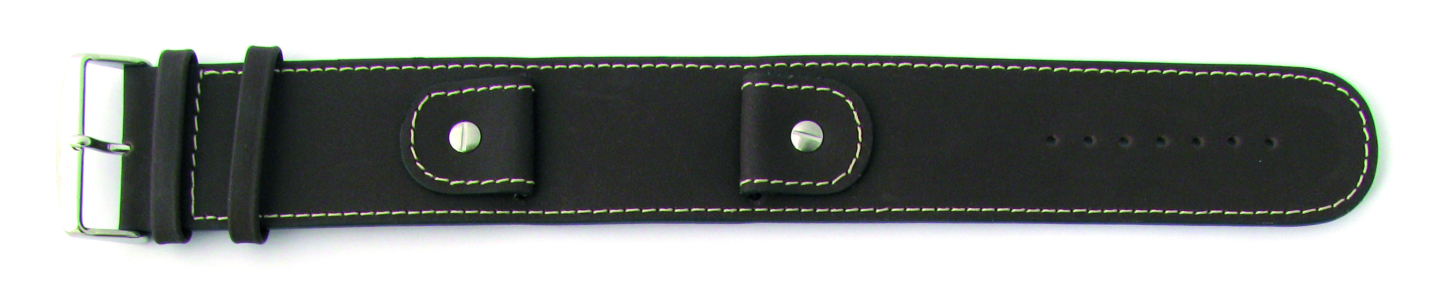 Anfibio-Lederband 24mm dunkelbraun