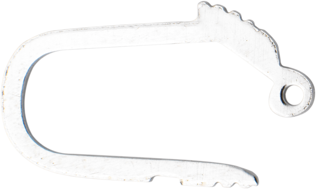 _ Snap for clasp silver 925/- single-row, L 9,00 x W 7,00mm