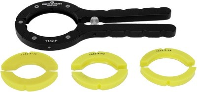_ Bergeon Plier to extract rotating bezels, in anodized aluminum, with 3 rings, length 200 mm